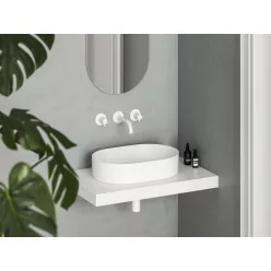   Mosdó, Ravak Ceramic Slim O 55 kerámiamosdó matt fehér XJX0E155000