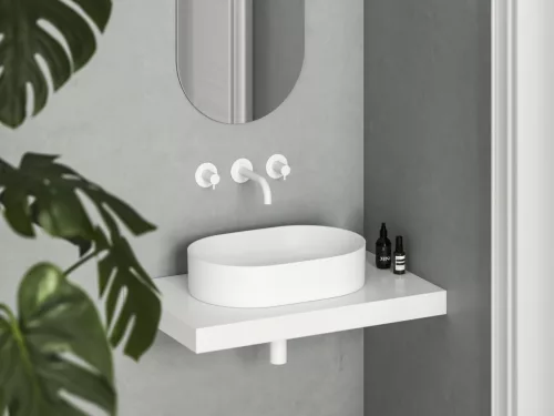 Mosdó, Ravak Ceramic Slim O 55 kerámiamosdó matt fehér XJX0E155000