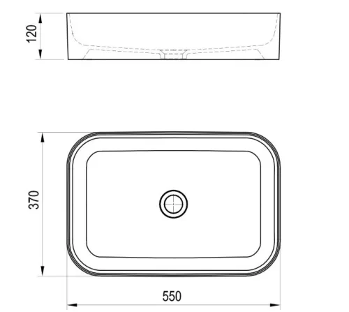 Mosdó, Ravak Ceramic Slim R 55 kerámiamosdó antracit XJX03155003