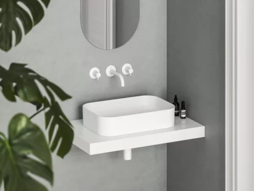 Mosdó, Ravak Ceramic Slim R 55 kerámiamosdó matt fehér XJX0E155004