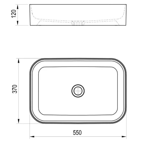 Mosdó, Ravak Ceramic Slim R 55 kerámiamosdó matt fehér XJX0E155004