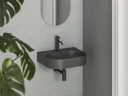 Mosdó, Ravak Ceramic Slim Wall O 55 N kerámiamosdó antracit XJX03155002