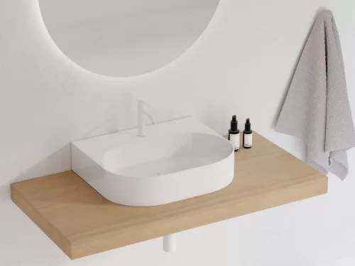Mosdó, Ravak Ceramic Slim Wall O 55 N kerámiamosdó fehér XJX01155008