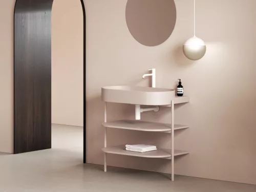 Mosdó, Ravak Yard 80 kerámiamosdó Alabaster Pink XJX0G280000