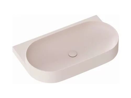 Mosdó, Ravak Yard 80 kerámiamosdó Alabaster Pink, túlfolyó furat nélkül XJX0G080000