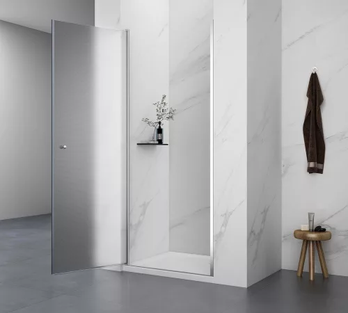 Zuhanyajtó, Aqualine PILOT nyílóajtó, 70 cm, brick üveg PT070W
