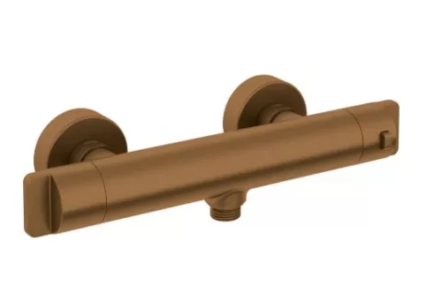 Zuhany csaptelep, Deante Therm termosztatikus zuhany csaptelep, szálcsiszolt bronz BCH_C4BT