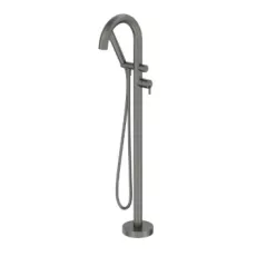   Kádtöltő csaptelep, Deante Silia szabadonálló kádtöltő, zuhanyszettel, titanium BQS_D17N