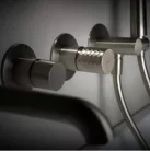 Falba süllyesztett csaptelep, Deante Silia Hexa kádtöltő, szálcsiszolt acél BHS_F18P