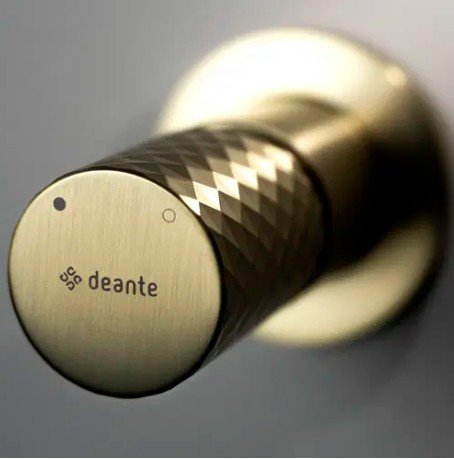 Falba süllyesztett csaptelep, Deante Silia Hexa mosdó csaptelep szálcsiszolt arany BHS_R54L