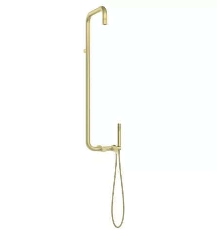 Zuhanyszett, Deante Silia Hexa zuhanyszett zuhany csapteleppel, szálcsiszolt arany NHS_R4XM