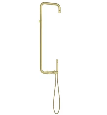 Zuhanyszett, Deante Silia Hexa zuhanyszett zuhany csapteleppel, szálcsiszolt arany NHS_R4XM