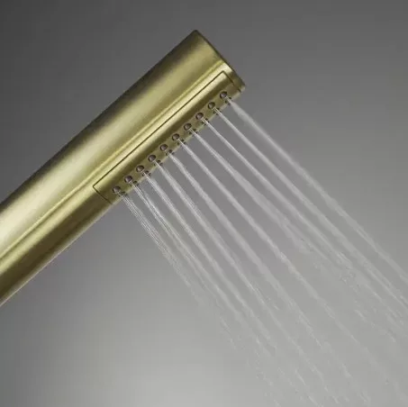 Zuhanyszett, Deante Silia Hexa zuhanyszett zuhany csapteleppel, szálcsiszolt arany NHS_R4XM