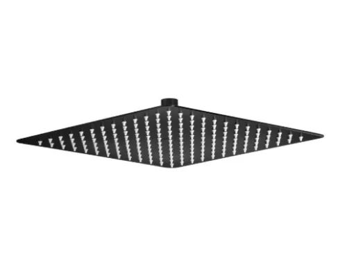 Trópusi zuhany, Deante Floks acél fejzuhany 300x300 mm, fekete NAC_209K