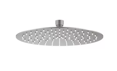 Trópusi zuhany, Deante Cascada acél fejzuhany, 250 mm, kerek, szálcsiszolt acél NAC_F10K