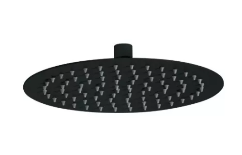 Trópusi zuhany, Deante Cascada fejzuhany, kerek, acél, 250 mm, fekete NAC_N10K