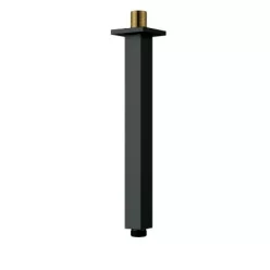   Mennyezeti kar, Deante Cascada mennyezeti zuhany kifolyócső, 250 mm, fekete NAC_N48K
