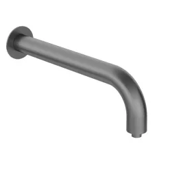   Fali kifolyócső, Deante Silia zuhany kifolyócső, fali, 380 mm, titanium NQS_D41K
