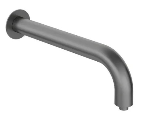 Fali kifolyócső, Deante Silia zuhany kifolyócső, fali, 380 mm, titanium NQS_D41K