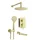 Falba süllyesztett csaptelep, Deante Arnika zuhanyszett+kádkifolyó szálcsiszolt arany BXYYRQAM
