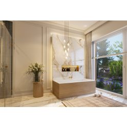 Kád, M-Acryl Sabina Pro Slim matt fehér 180x80