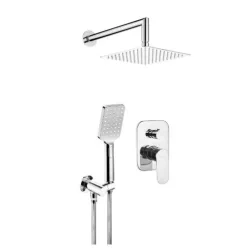   Falba süllyesztett csaptelep, Deante Alpinia falsík alatti zuhanyszett, króm NAC_09LP