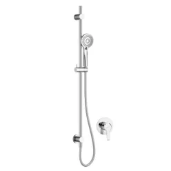   Falba süllyesztett csaptelep, Deante Arnika falsík alatti zuhanyszett, króm NAC_09TP