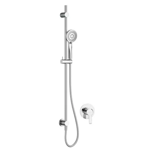 Falba süllyesztett csaptelep, Deante Arnika falsík alatti zuhanyszett, króm NAC_09TP