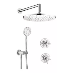   Falba süllyesztett csaptelep, Deante Temisto falsík alatti zuhanyszett, króm NAC_09QT