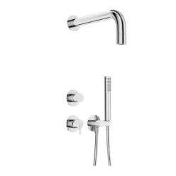   Falba süllyesztett csaptelep, Deante Silia falsík alatti zuhanyszett fejzuhannyal, króm NQS_09XK