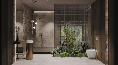 Falba süllyesztett csaptelep, Deante Silia zuhanyszett fejzuhannyal, szálcsiszolt bronz NQS_C9XK