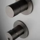 Falba süllyesztett csaptelep, Deante Silia zuhanyszett fejzuhannyal, titanium NQS_D9XK