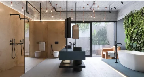 Falba süllyesztett csaptelep, Deante Silia zuhanyszett fejzuhannyal, fekete NQS_N9XK