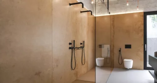 Falba süllyesztett csaptelep, Deante Silia zuhanyszett fejzuhannyal, fekete NQS_N9XK