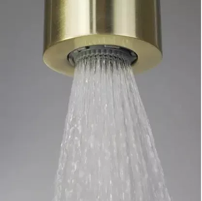 Falba süllyesztett csaptelep, Deante Silia Hexa zuhanyszett+fejzuhany,szálcsiszolt arany NHS_R9XK