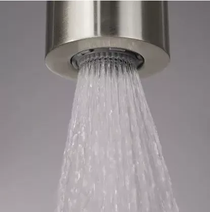 Falba süllyesztett csaptelep, Deante Silia Hexa zuhanyszett+fejzuhany szálcsiszolt acél NHS_F9XK