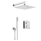 Falba süllyesztett csaptelep, Deante Therm zuhanyszett termosztatikus BOX-al, króm BXYZ0EAT