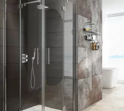 Falba süllyesztett csaptelep, Deante Therm zuhanyszett termosztatikus BOX-al, króm BXYZ0EAT