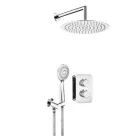 Falba süllyesztett csaptelep, Deante Therm zuhanyszett termosztatikus BOX-al, króm BXYZ0EBT