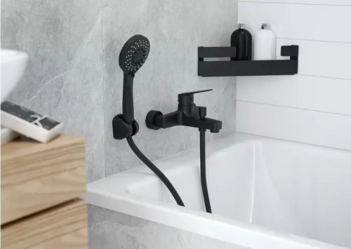 Zuhanyszett, Deante Avis 1 ponton rögzíthető zuhanyszett, fekete NGV_N41K