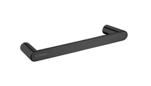 Törölközőtartó, Deante Round fali törölközőtartó, 30 cm, fekete ADR_N611