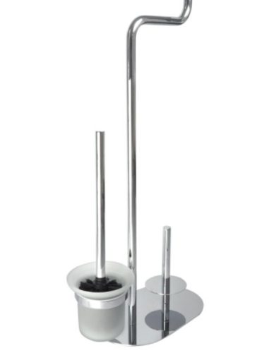 WC papír tartó, Deante Silia wc papír tartó állvány, 3 funkciós, króm ADI_0732