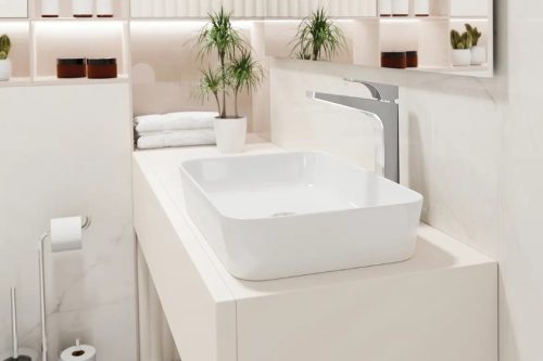 WC papír tartó, Deante Silia wc papír tartó állvány, 3 funkciós, króm ADI_0732