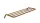 Polc, Deante Silia polc, bordázott, szálcsiszolt bronz ADI_C531