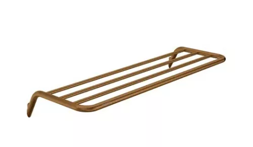 Polc, Deante Silia polc, bordázott, szálcsiszolt bronz ADI_C531