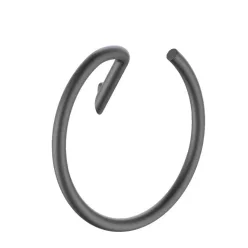   Törölközőtartó, Deante Silia fali, kerek törölközőtartó, titanium ADI_D611