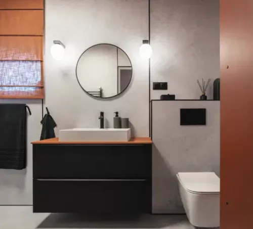 Törölközőtartó, Deante Silia fali törölközőtartó, fekete ADI_N621