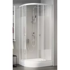   Zuhanykabin, Sanimix 22.1502White-80 íves zuhanykabin zuhanytálcával 80x80