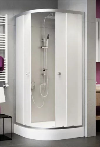 Zuhanykabin, Sanimix 22.1503TN-90 íves zuhanykabin, matt üveggel 90x90