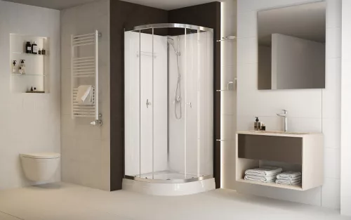 Zuhanykabin, Sanimix 22.1059 íves, hátfalas zuhanykabin 90x90